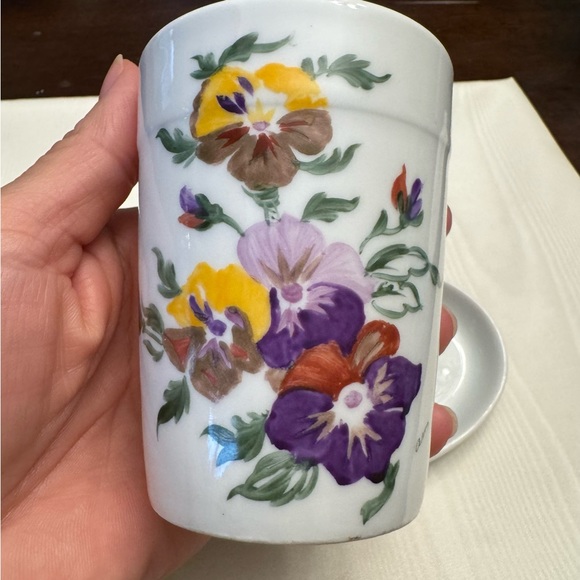 Vintage Limoges France Expressly Made For Neiman Marcus Toothbrush Holder Set - Picture 7 of 15